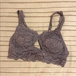 PINK, dusty purple lace bralette